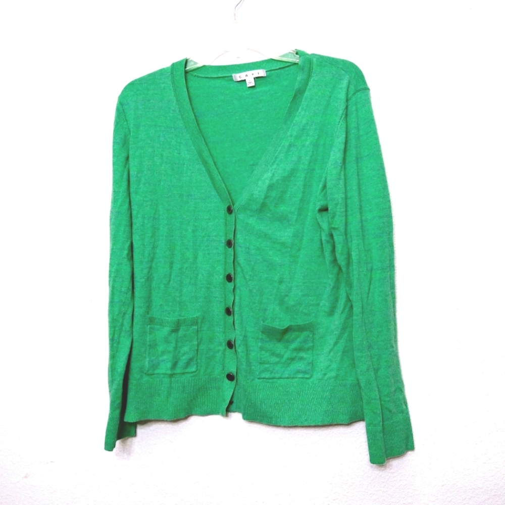 Please READ CAbi billie button down cardigan sizeL